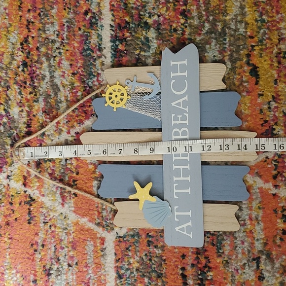 At The Beach decorative wall hanging/door sign - Picture 3 of 11